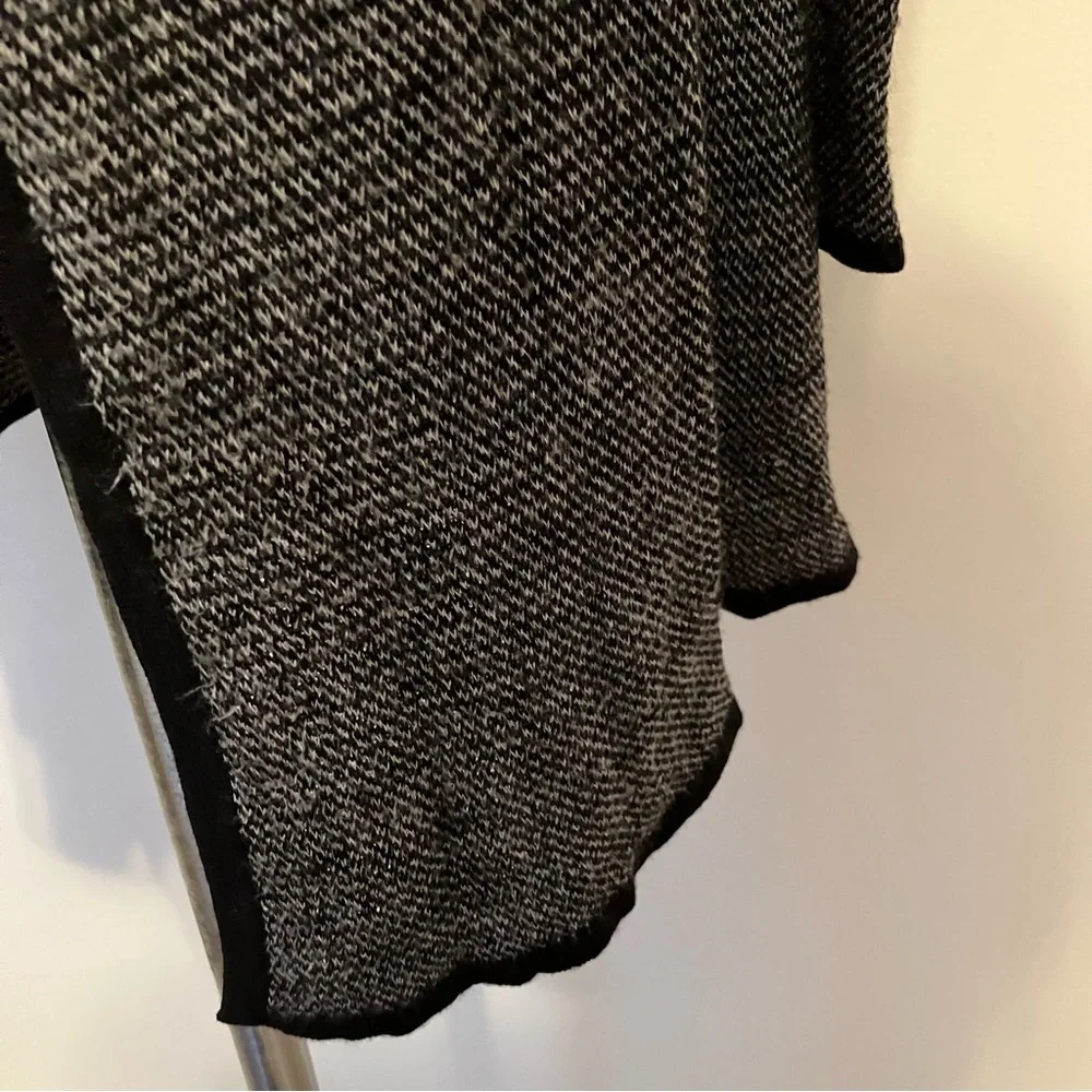 Eileen Fisher Long Cardigan Wool Linen Blend Open Front Petite Small Lagenlook - Picture 8 of 10